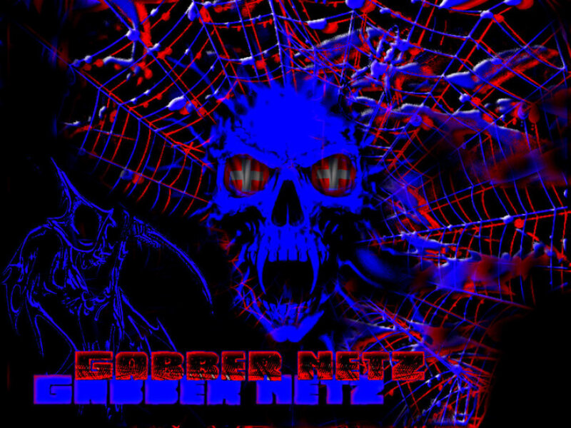 Blue Skull in Web
