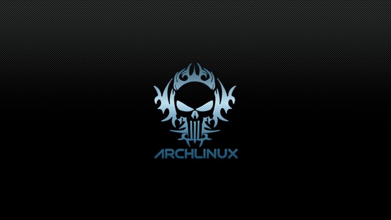 Blue Skull Logo — Black
