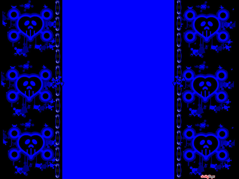 Blue Skull Symbols