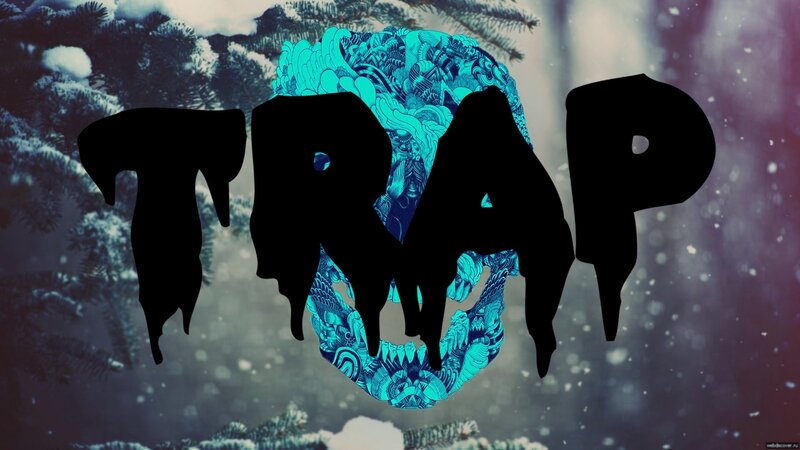 Blue Skull with Text