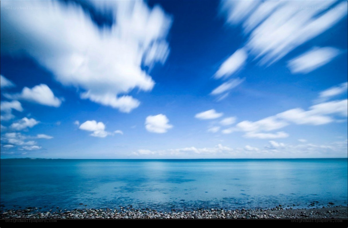 Blue sky and sea landscape