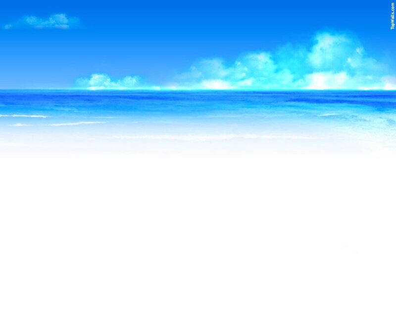 blue sky over ocean