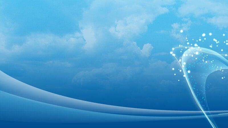 Blue sky with abstract wave