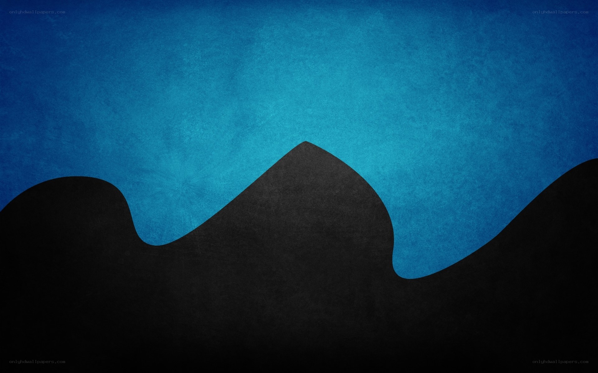 blue sky with black silhouette