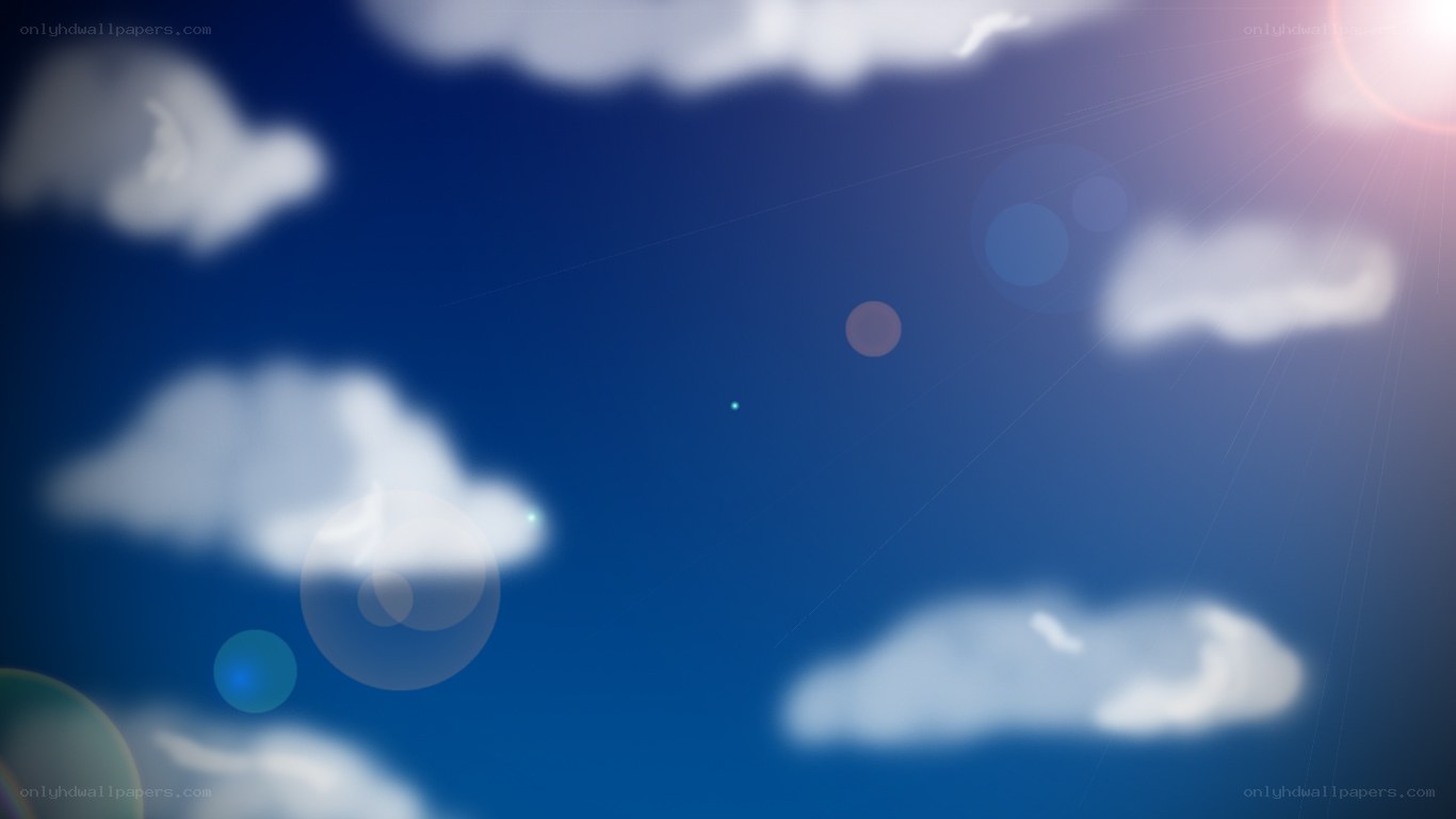 Blue sky with clouds