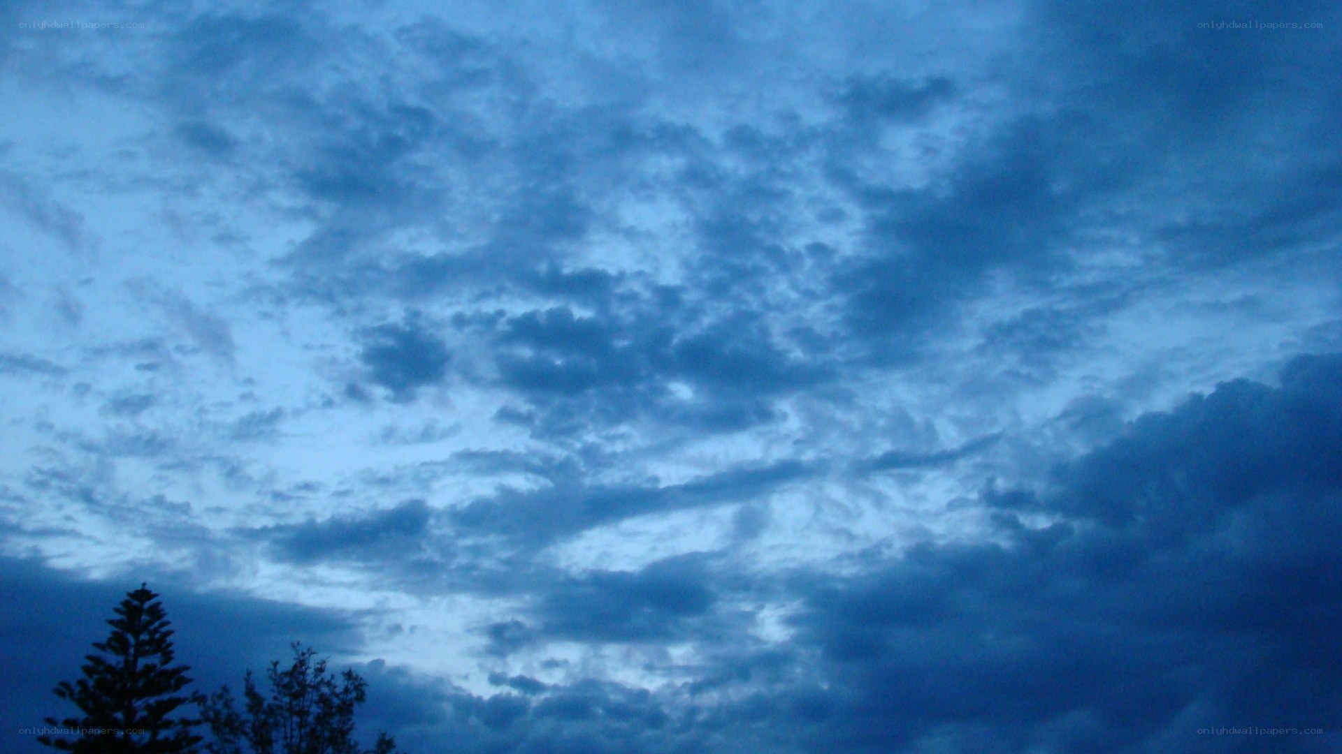 blue sky with clouds