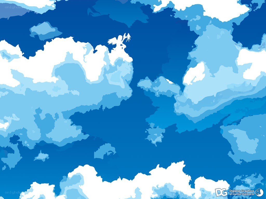 blue sky with clouds