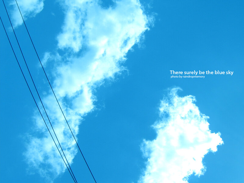 blue sky with clouds