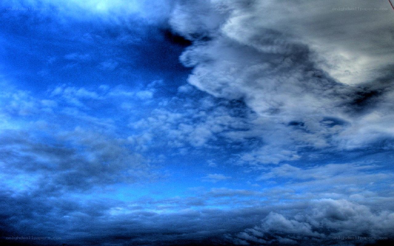 blue sky with clouds