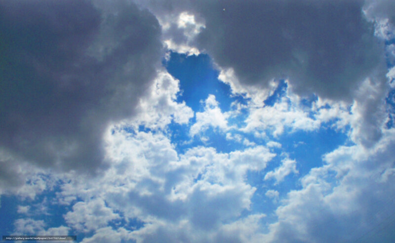 blue sky with clouds