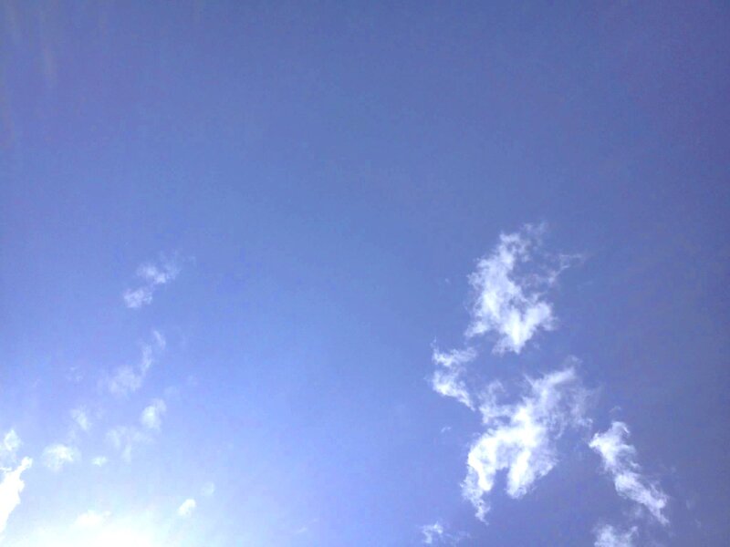 Blue Sky with Clouds — Calm, Afternoon