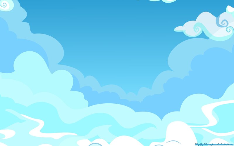 Blue Sky with Clouds — Morning, White