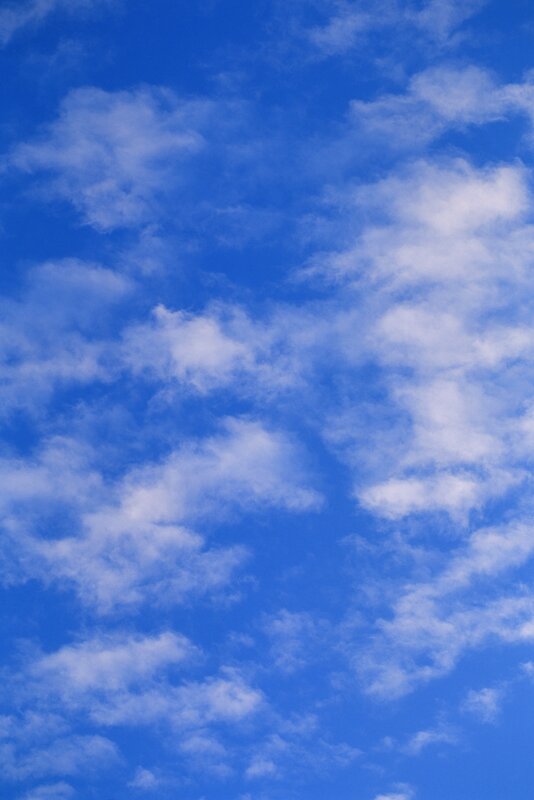 Blue Sky with Clouds — Portrait