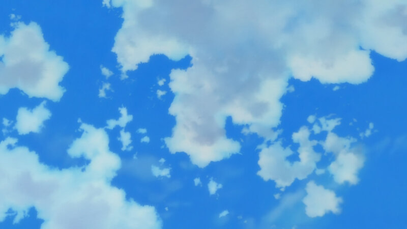 Blue Sky with Clouds — Serene, Afternoon, Anime