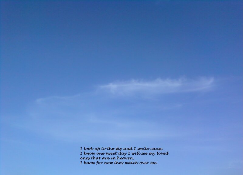 Blue Sky with Clouds — Serene, Afternoon, Photograph