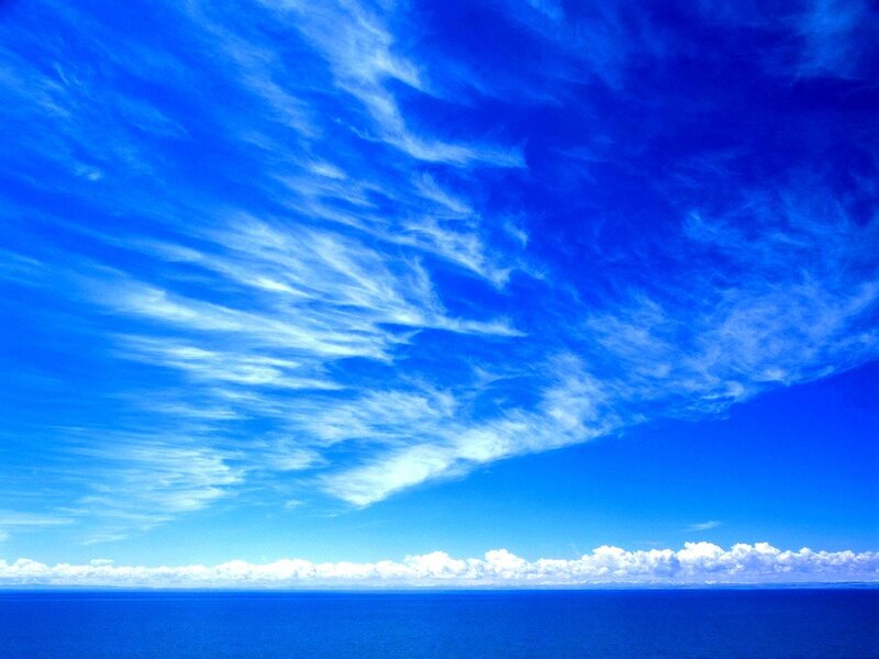 Blue Sky with Clouds — Serene, Afternoon