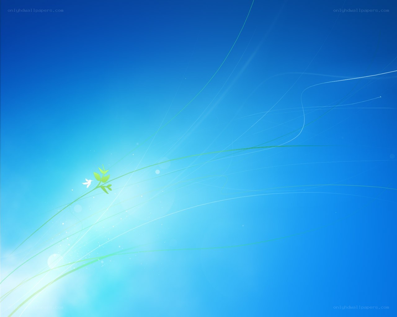 blue sky with green lines