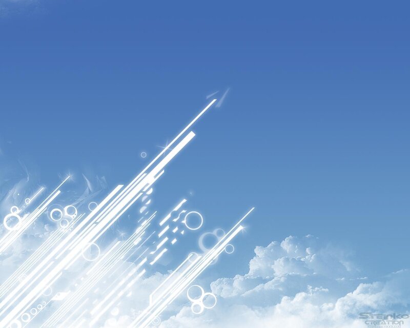 Blue sky with light streaks