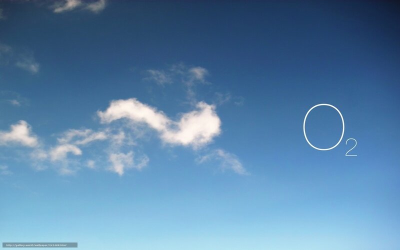 Blue sky with O2 logo