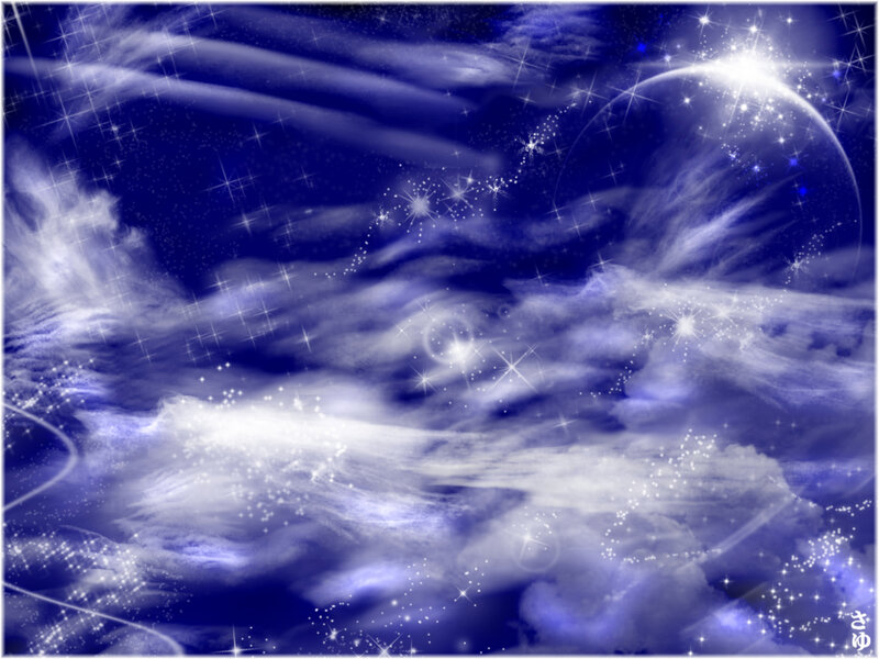 Blue Sky with Stars