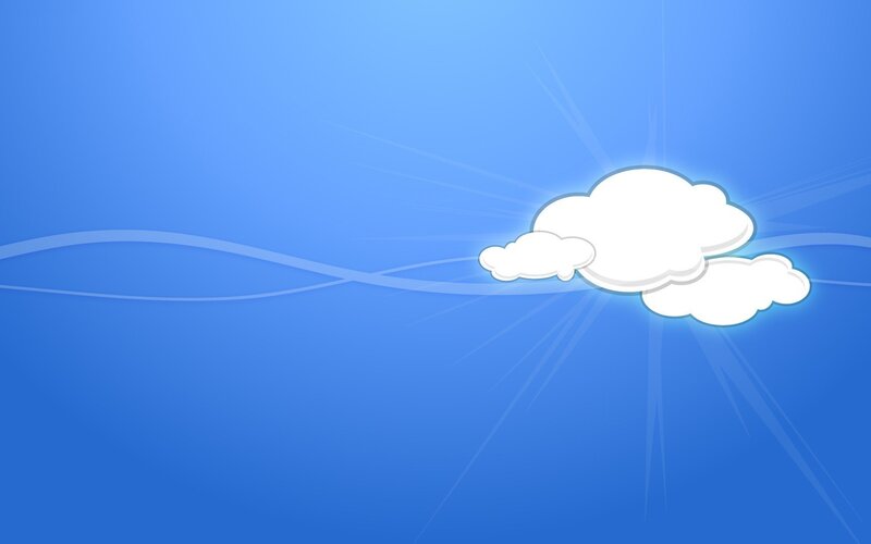 blue sky with white cloud