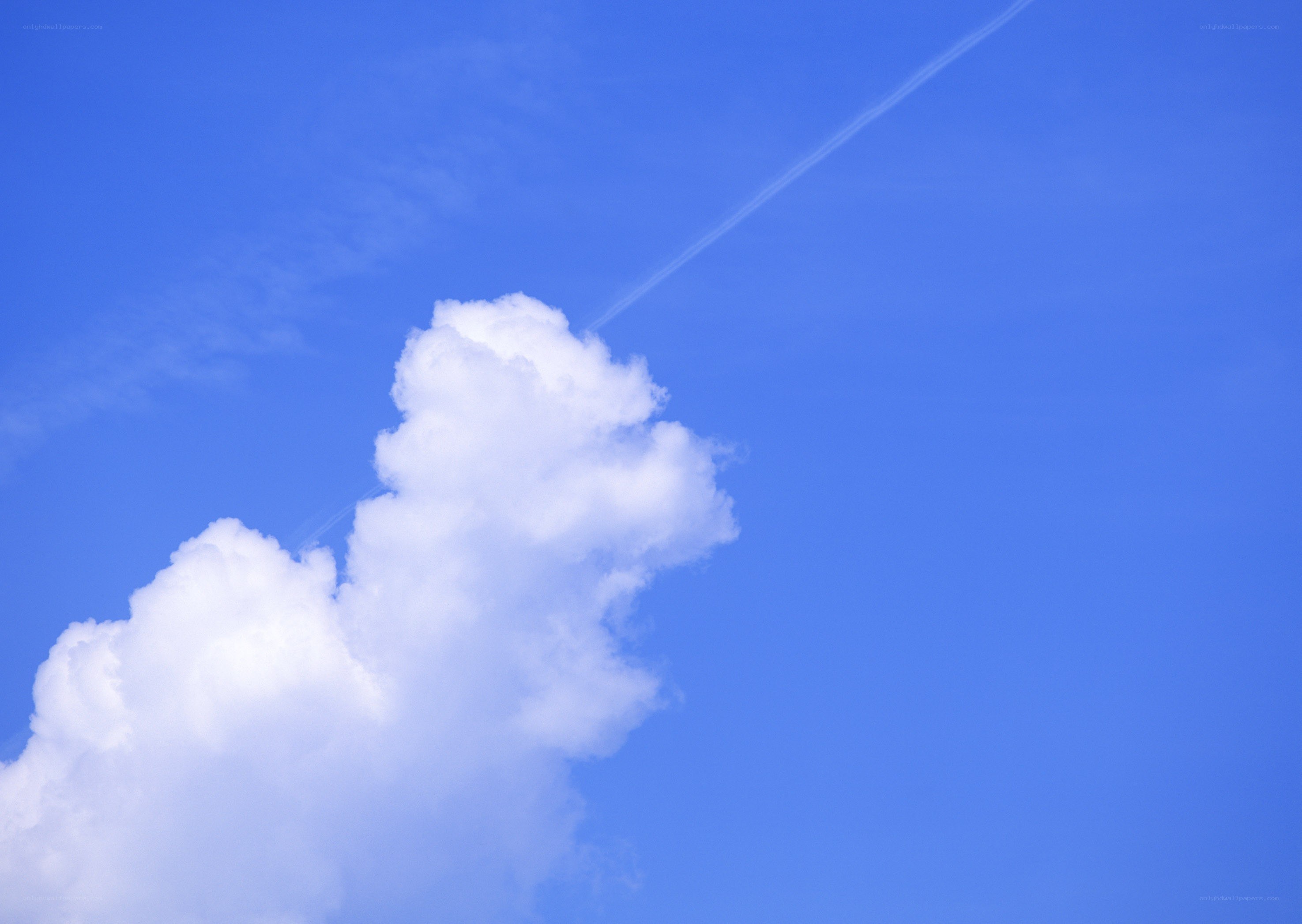 blue sky with white cloud