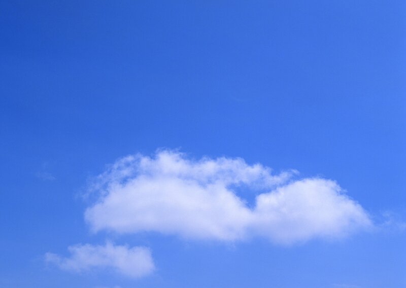 blue sky with white cloud
