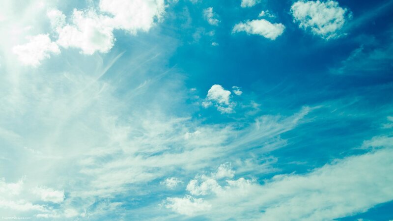 blue sky with white clouds