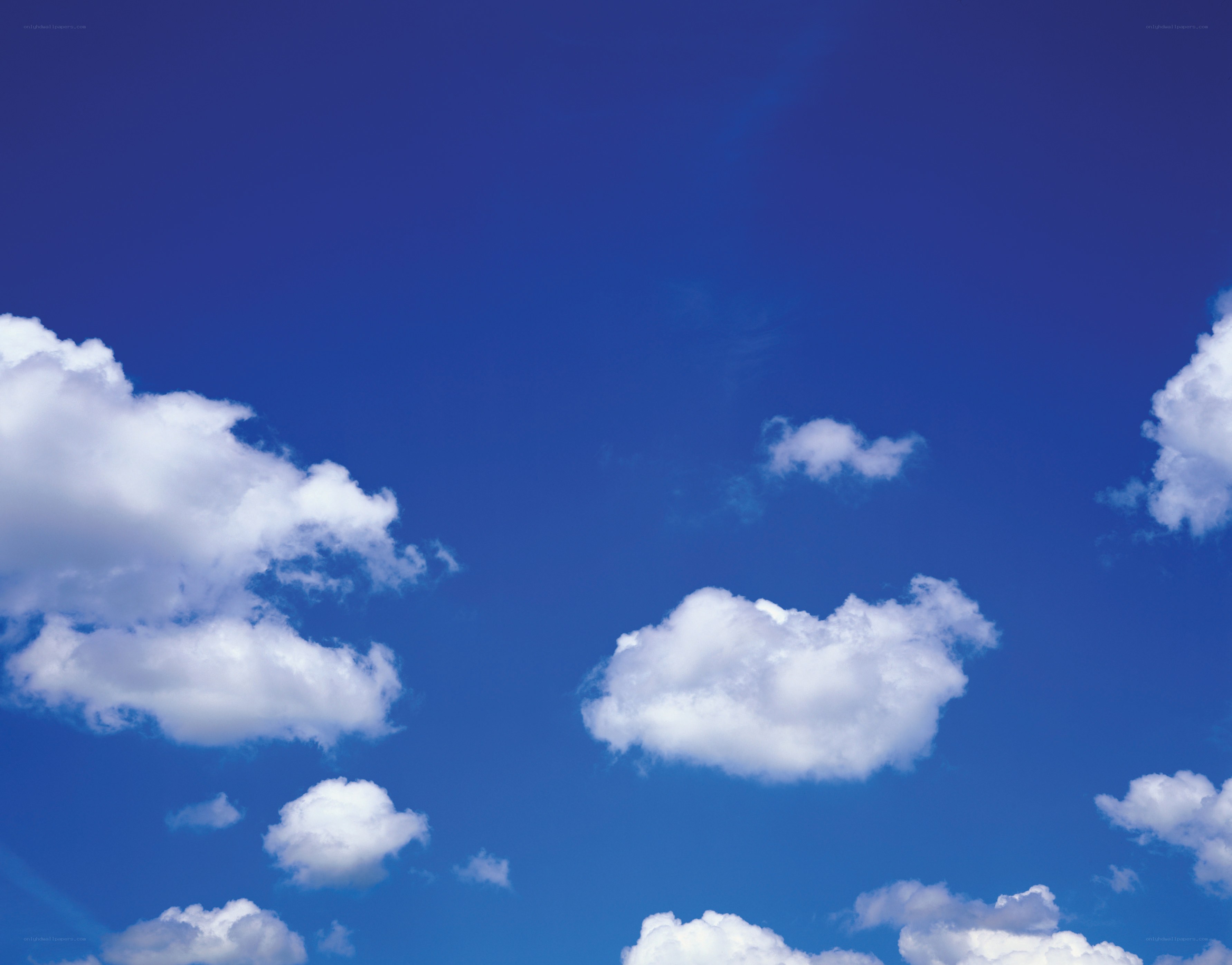 Blue sky with white clouds