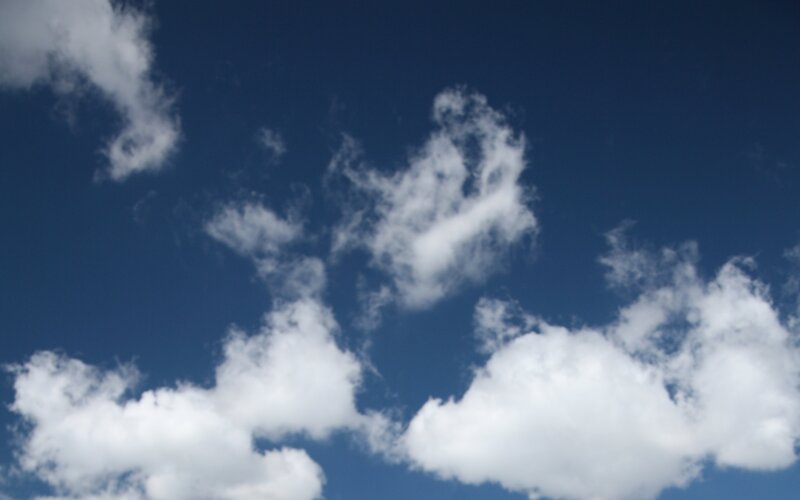 blue sky with white clouds