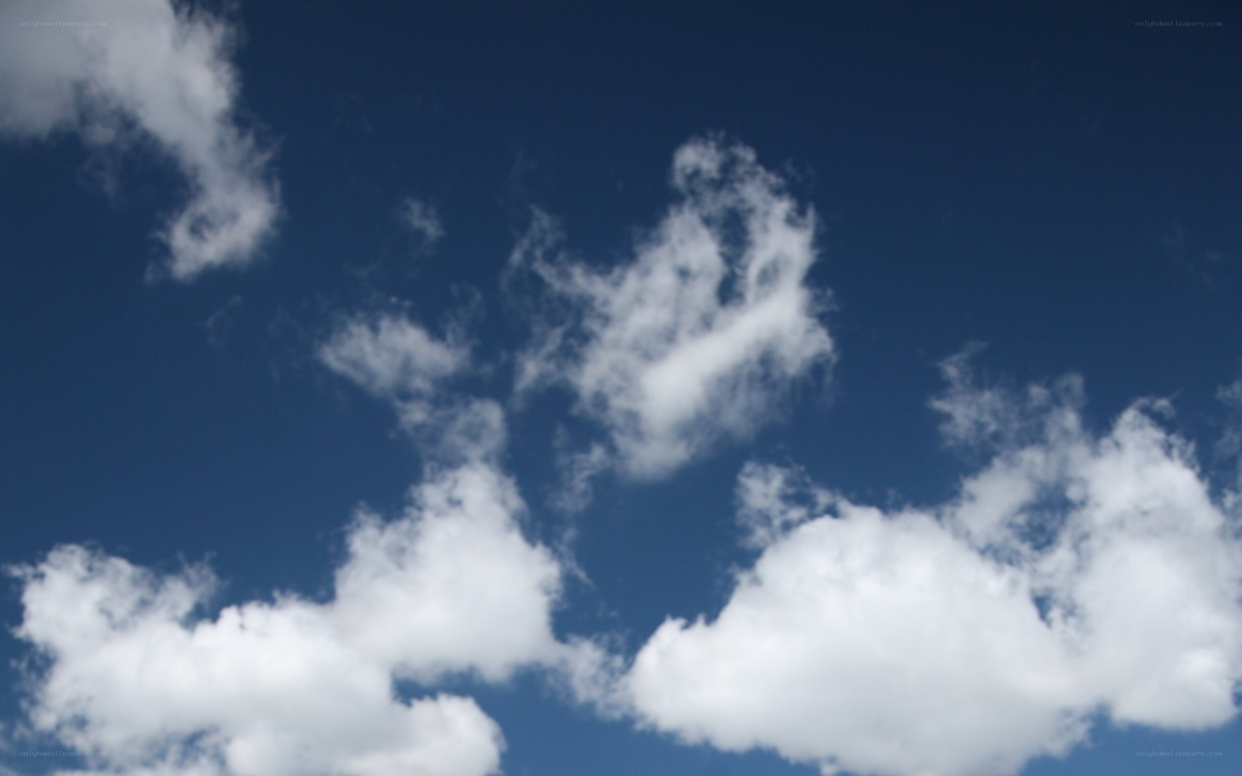 blue sky with white clouds