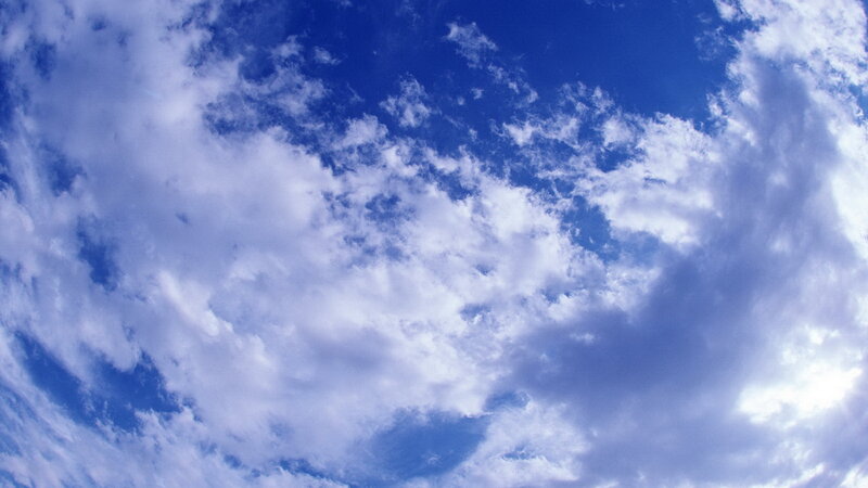blue sky with white clouds