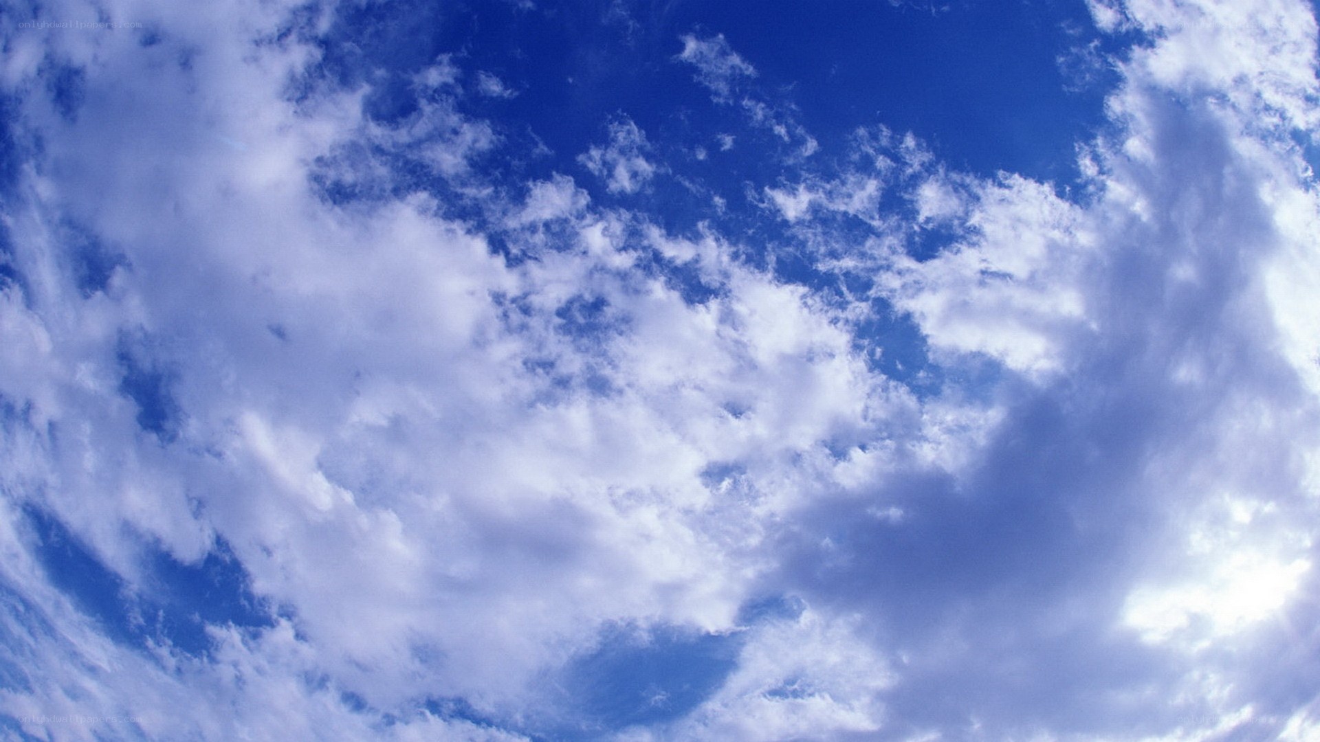 blue sky with white clouds