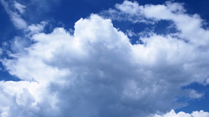 Blue sky with white clouds