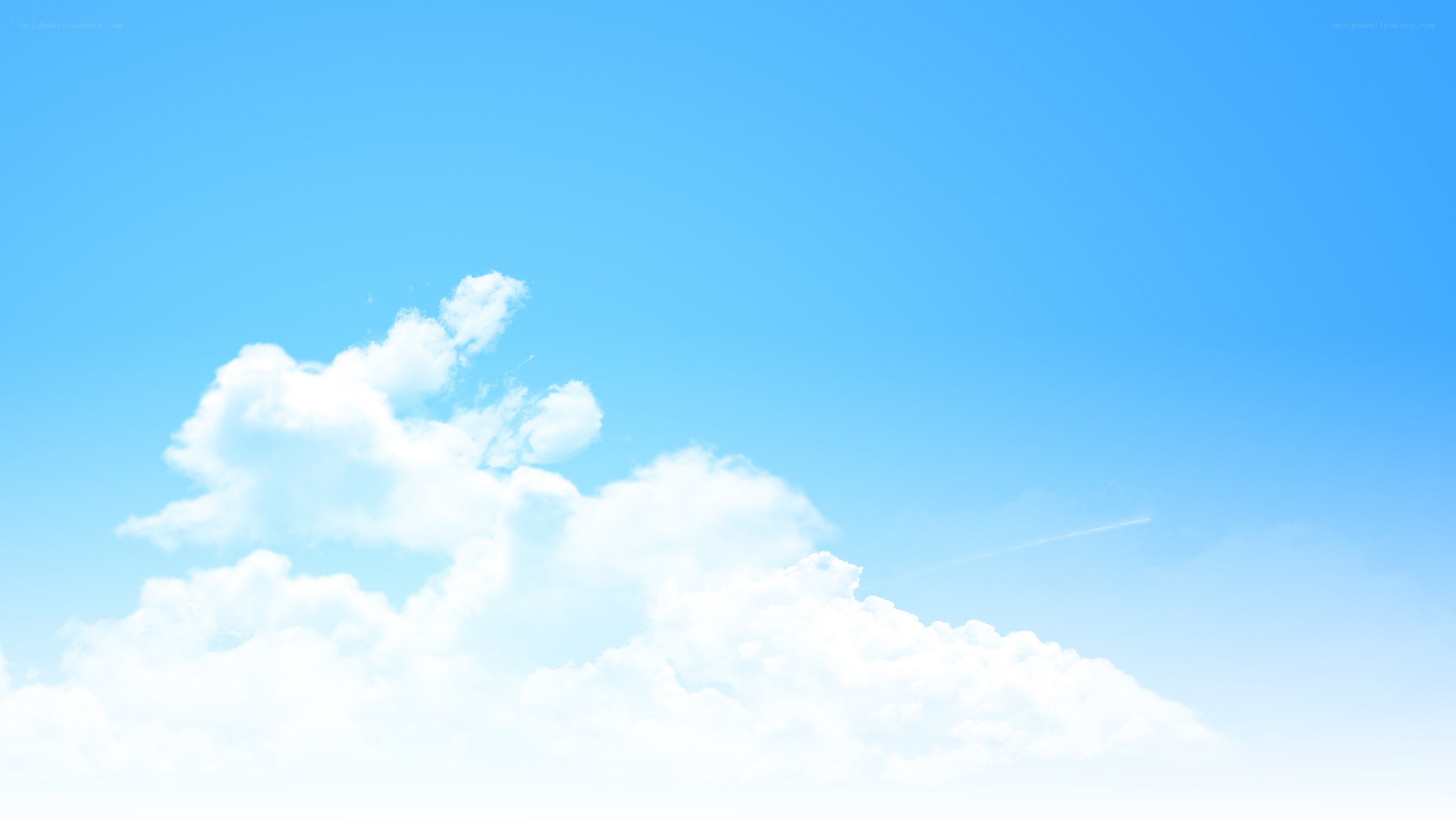 blue sky with white clouds