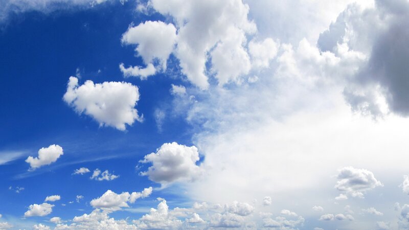 blue sky with white clouds