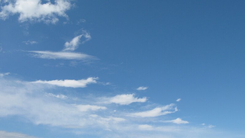 Blue sky with white clouds