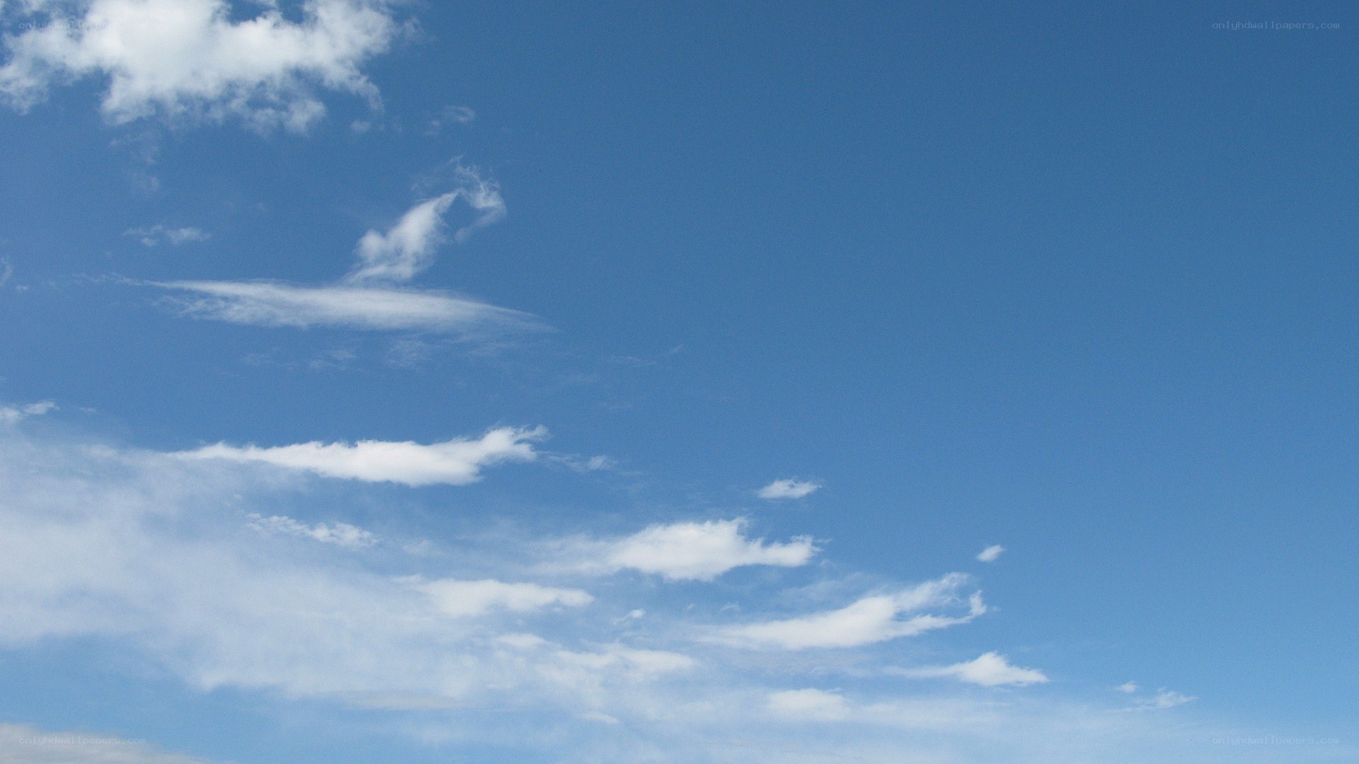 Blue sky with white clouds