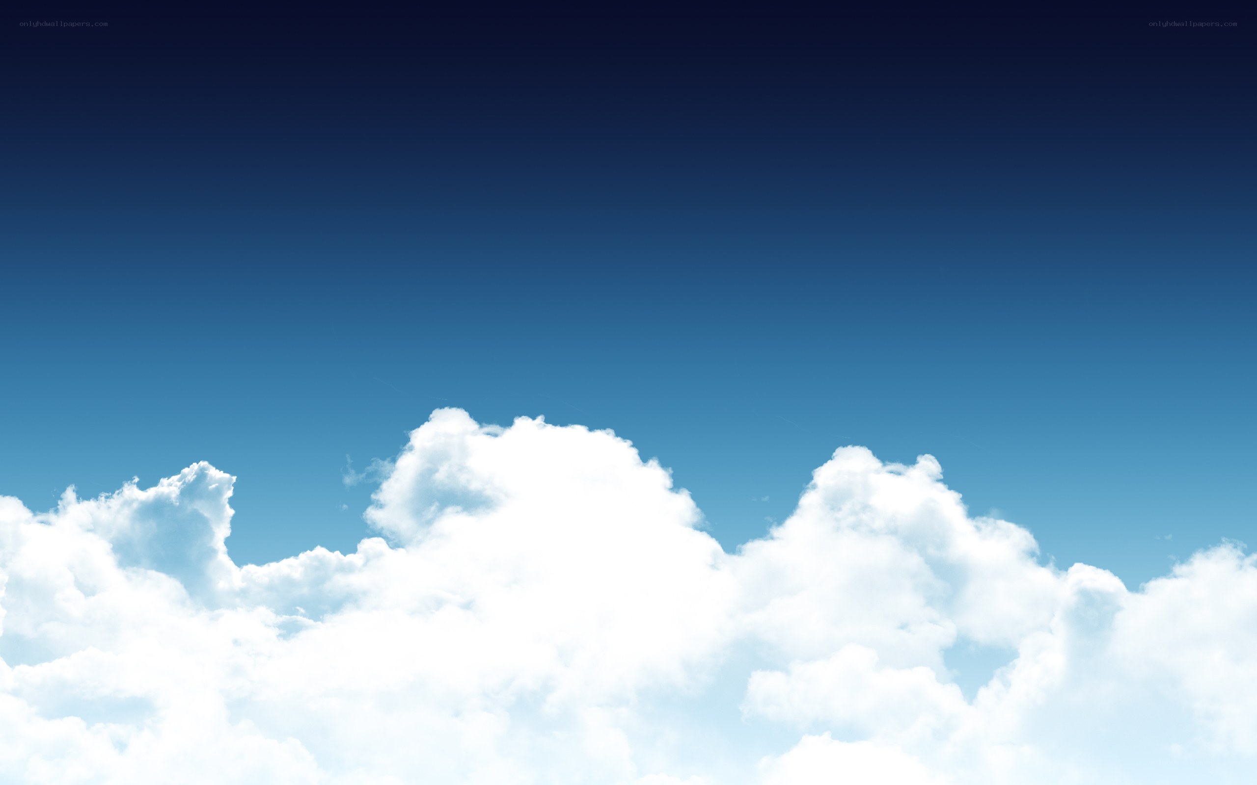 blue sky with white clouds
