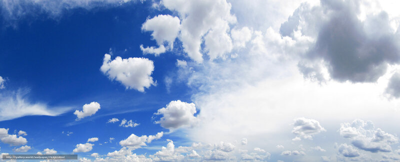 Blue sky with white clouds