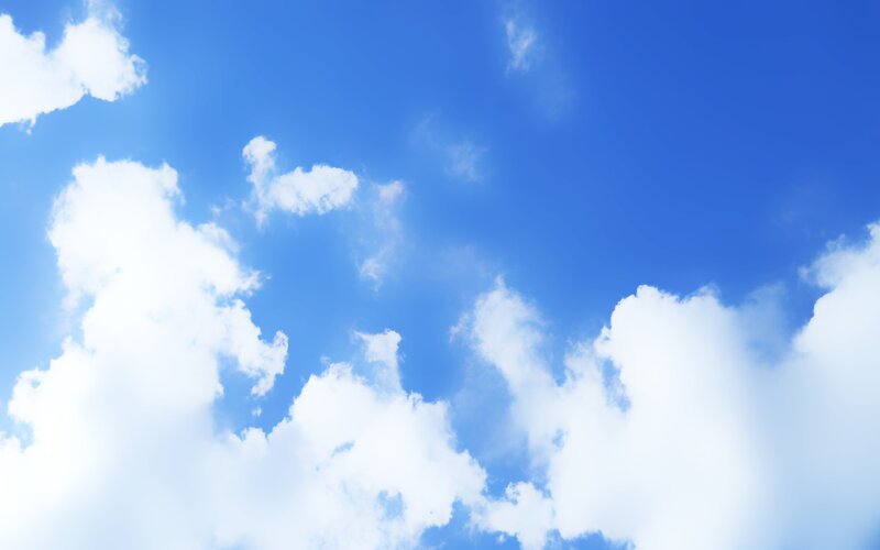 blue sky with white clouds