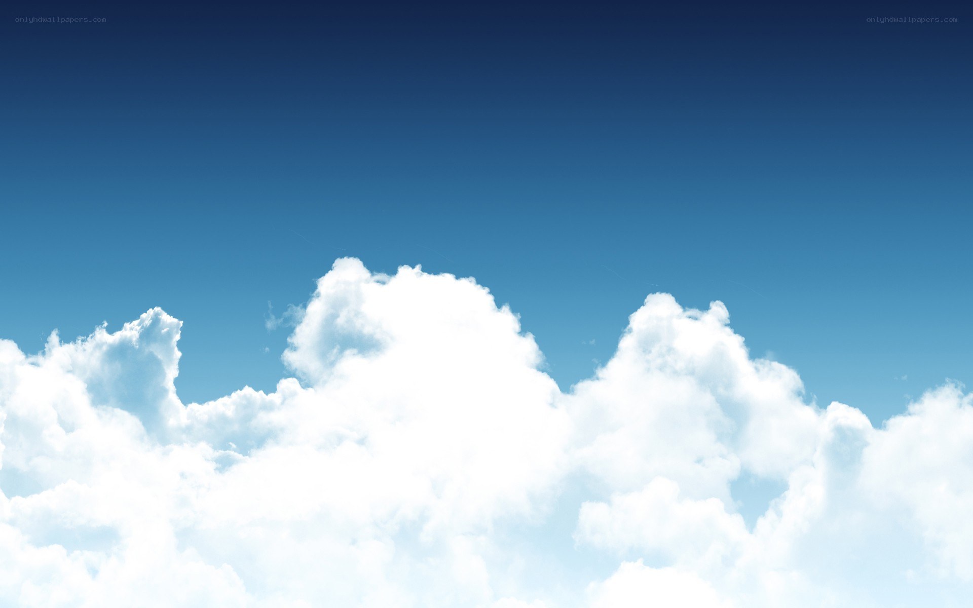 blue sky with white clouds