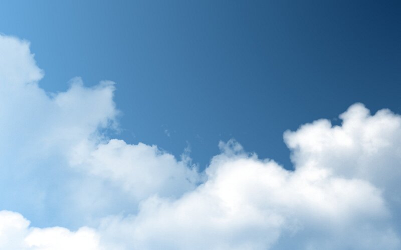 blue sky with white clouds