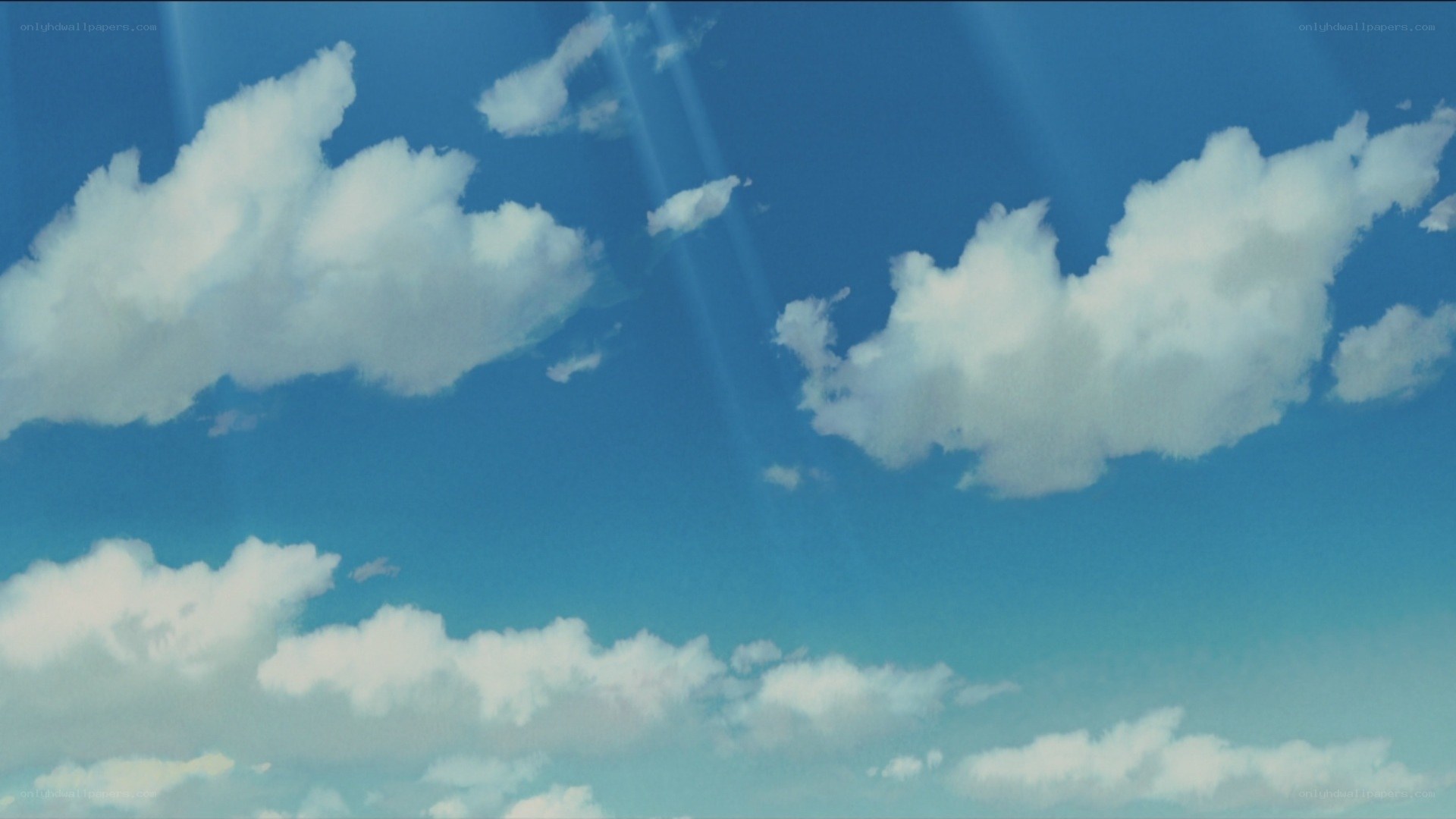blue sky with white clouds