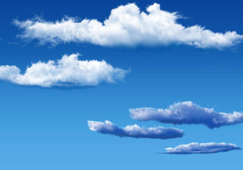 Blue sky with white clouds