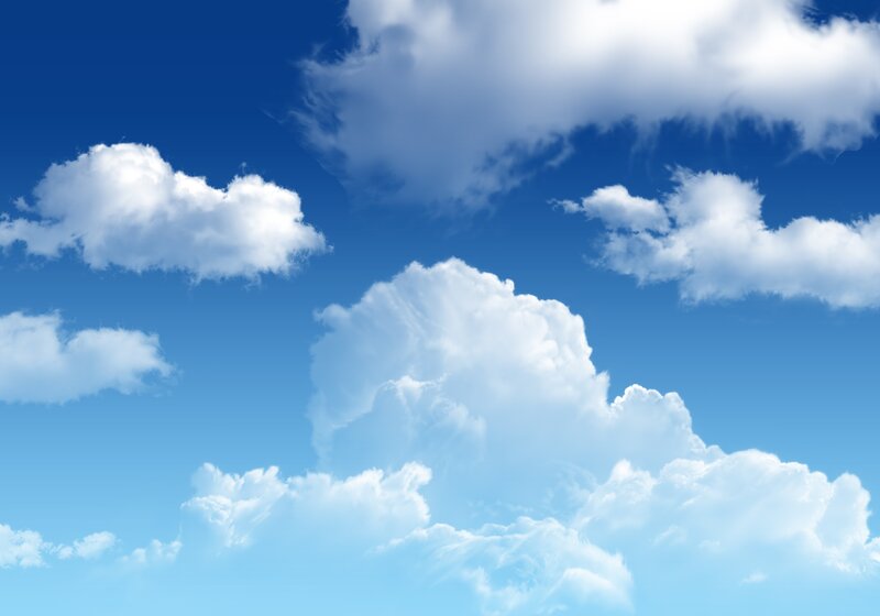 Blue sky with white clouds