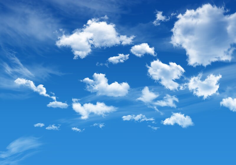blue sky with white clouds