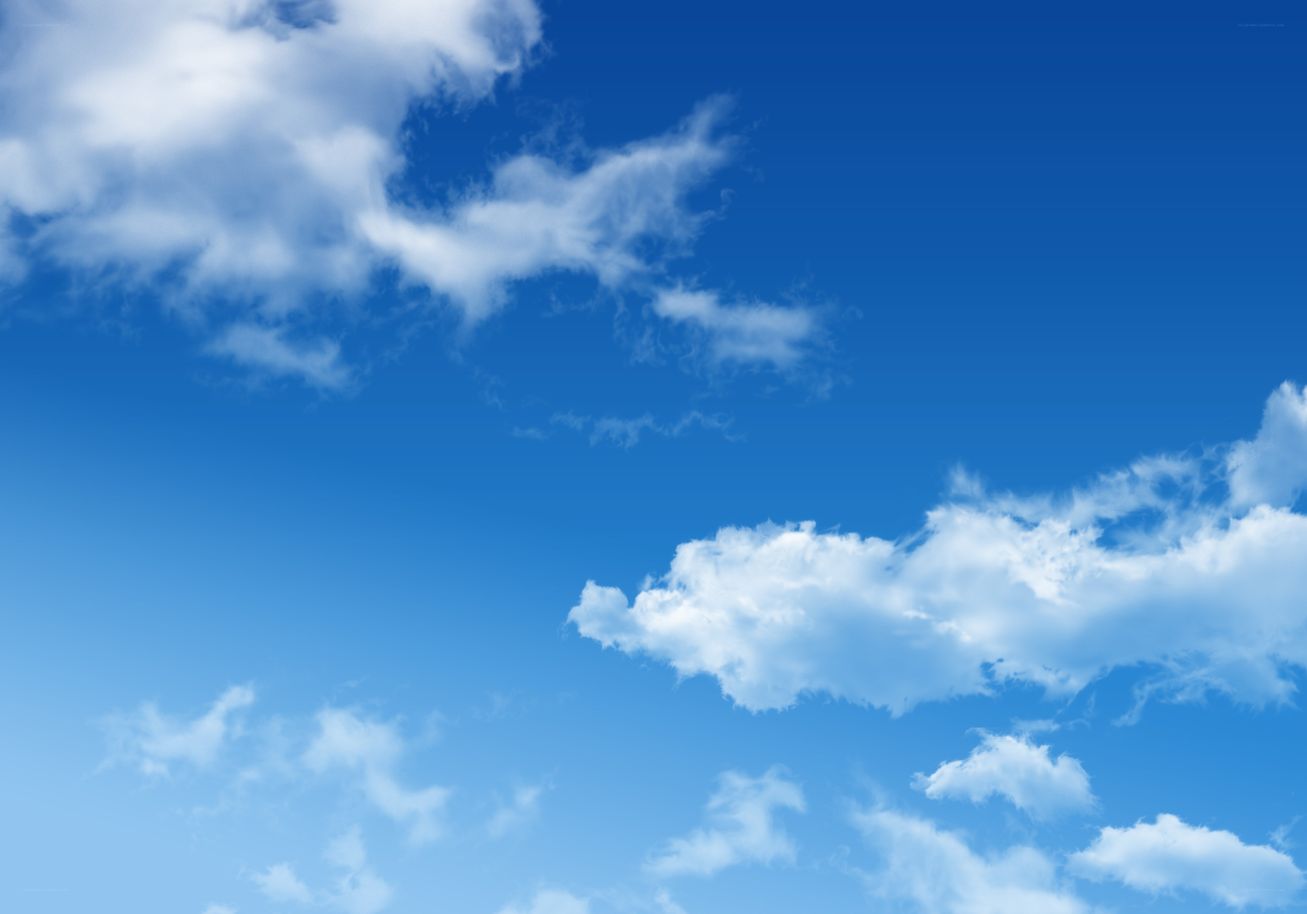 blue sky with white clouds
