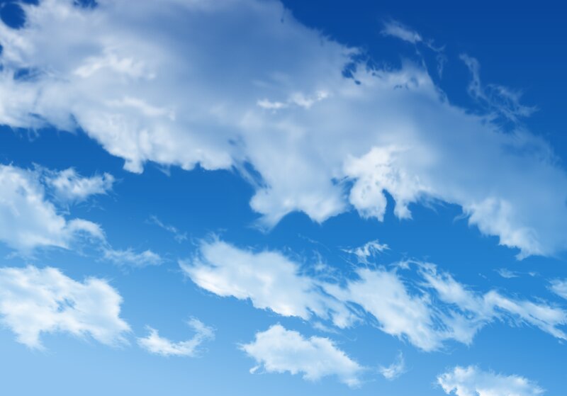 blue sky with white clouds