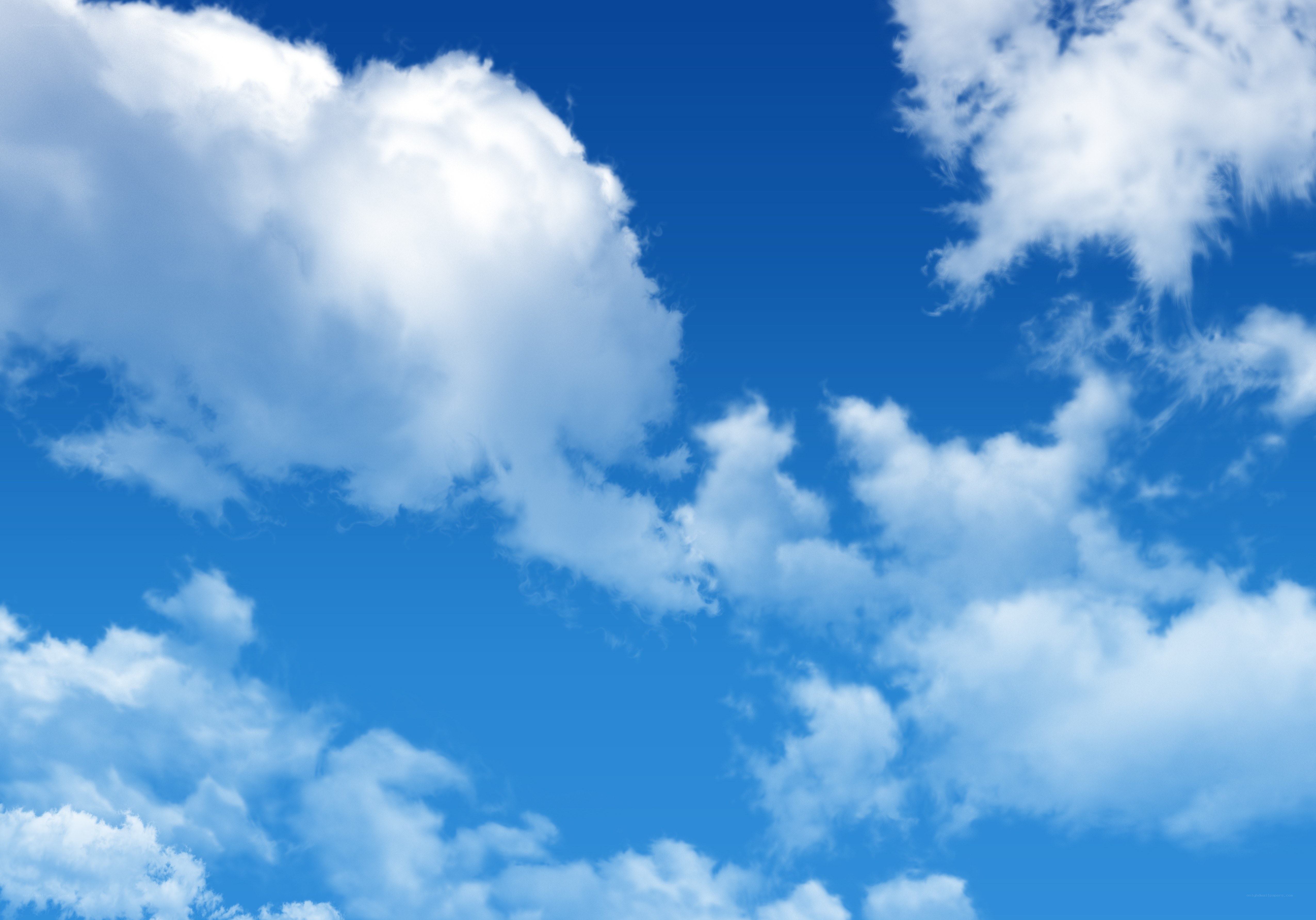 blue sky with white clouds